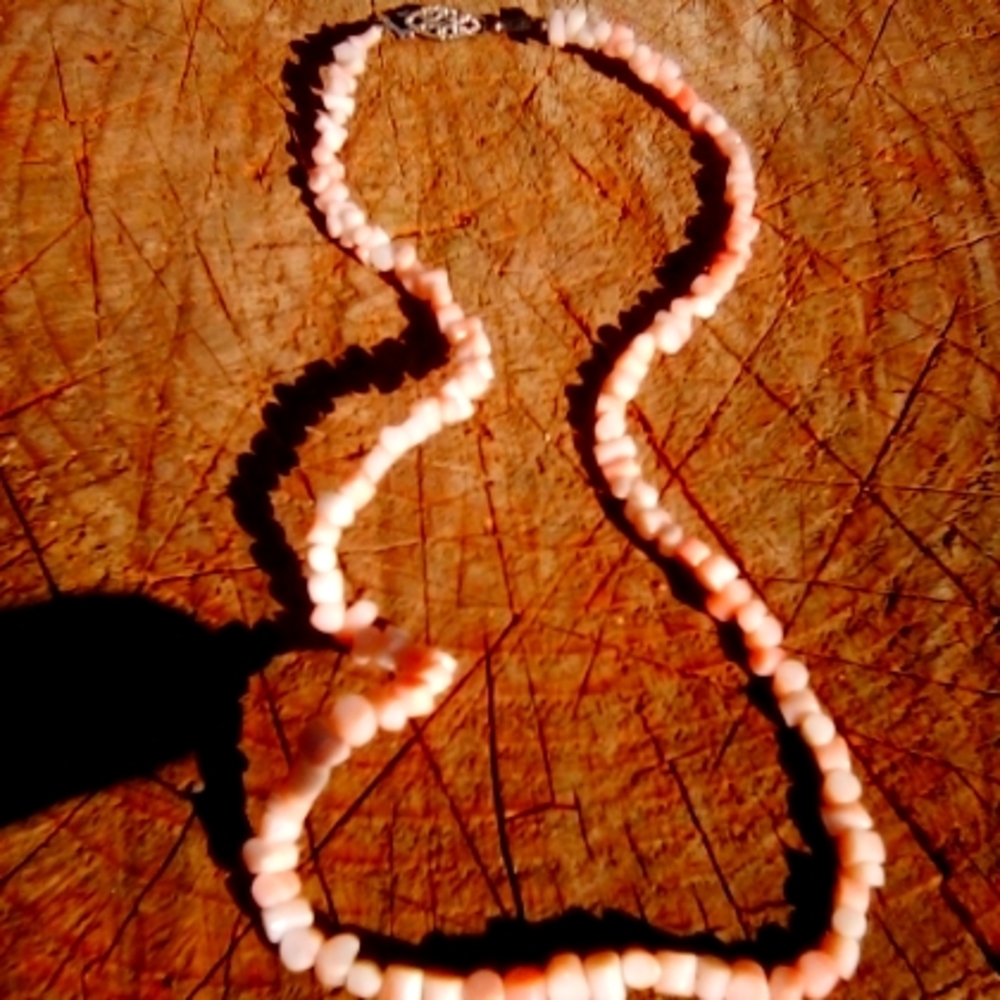 Pink 🐚 necklace Sm size